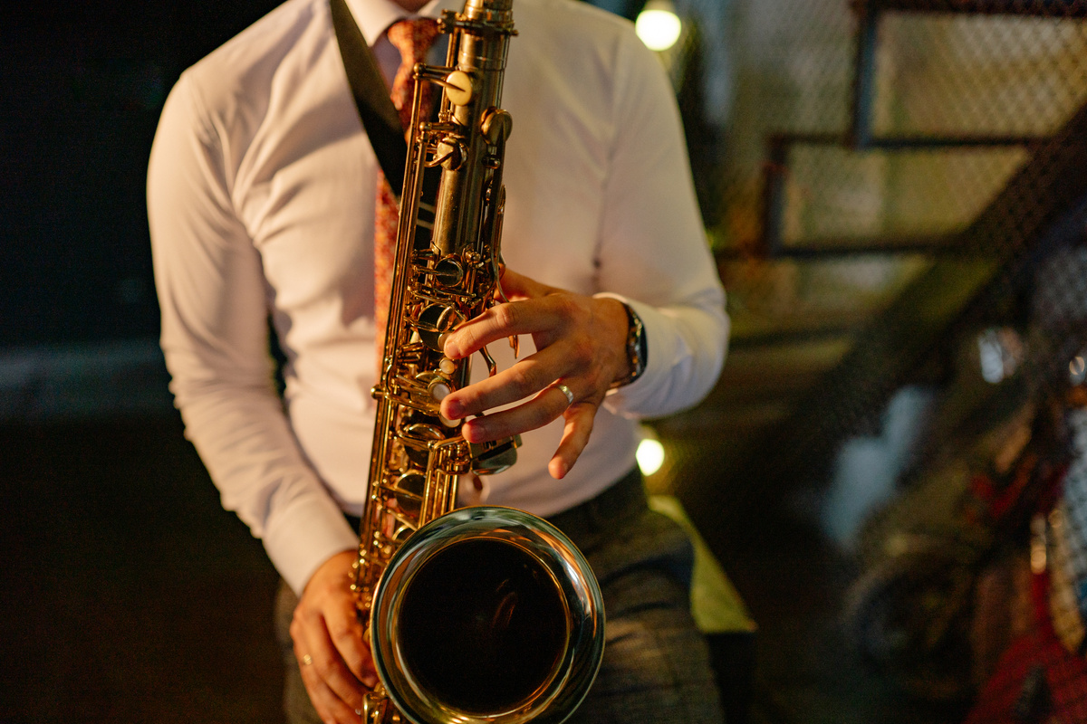 A Person Playing Saxophone 